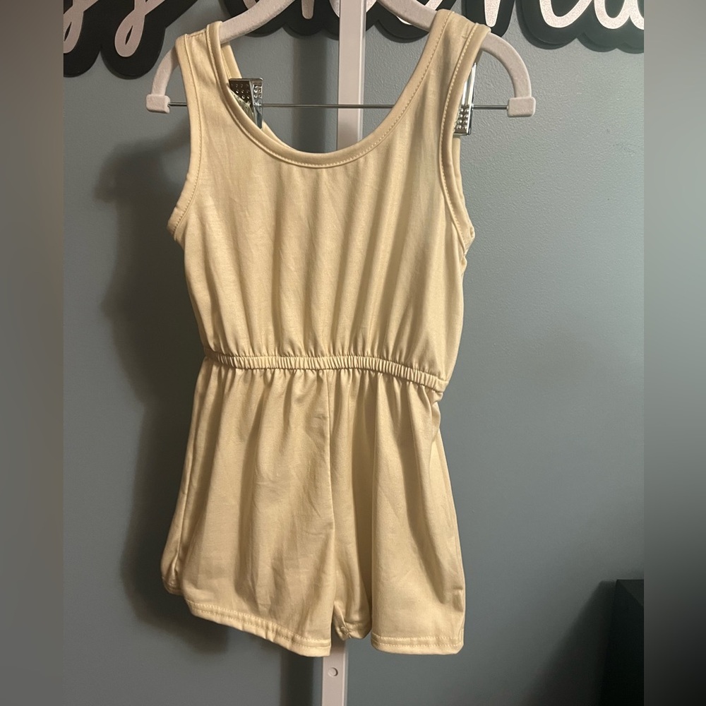 Yellow Tank Short Romper NWOT